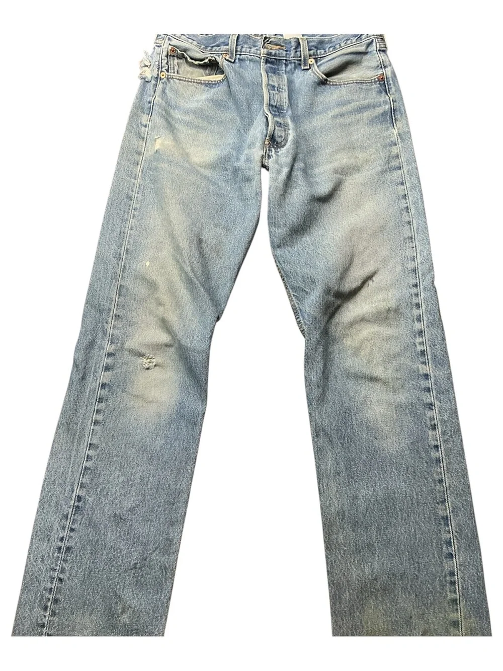 Vintage Levi’s 501XX button fly straight leg 90s jeans 33 x 32 made in Colombia